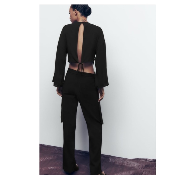 Zara Asymmetric Flowy Top - Picture 5 of 10